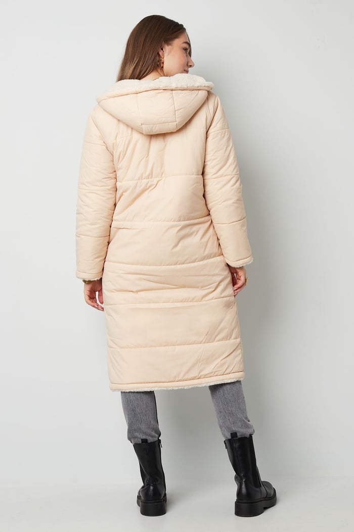 Nylon long coat - Brown - S h5Picture11